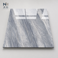 Carreaux de sol en porcelaine 600x600mm 24x24 pouces, entièrement émaillés, aspect marbre brillant, pour salon, cuisine, usage commercial