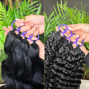 Extensions de cheveux au crochet ondulés et bouclés de 8 à 34 pouces, 100 % cheveux humains brésiliens vierges naturels noirs, très demandées - Product Image 6