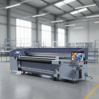 Imprimante hybride UV grand format, machine d'impression à rouleaux, impression numérique multifonctionnelle