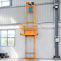 Monte-charge électrique vertical pour marchandises, petit élévateur de fret 220V/380V en acier haute résistance 300kg/500kg pour entrepôt