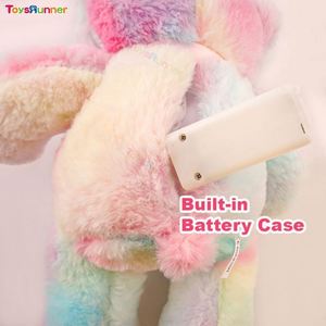 Jouet en peluche personnalisé pour bébé, ours en peluche lumineux coloré, jouets doux et mignons pour garçons - Product Image 4
