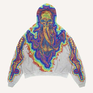 ชุดลำลองผู้ชายไซส์ใหญ่พิเศษ ผ้าคอตตอน 100% ระบายอากาศได้ดี 500GSM ไร้ตะเข็บ ถักแบบฟิวส์ พิมพ์ลายแบบรีดร้อน สไตล์วินเทจ พร้อมโลโก้สั่งทำ - Product Image 3