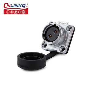 CNLINKO M20 métal <span class=keywords><strong>Connecteur</strong></span> <span class=keywords><strong>220V</strong></span> 2 Broches <span class=keywords><strong>Connecteur</strong></span> de Fil <span class=keywords><strong>Électrique</strong></span> <span class=keywords><strong>Étanche</strong></span> - Product Image 2