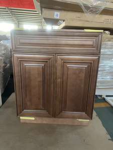 خزائن مطبخ تشالستون البيضاء جاهزة للتجميع في مستودعات الولايات المتحدة، خزائن مطبخ بتشطيب طبيعي، خزانة حائط راقية من مصنع فيتنامي - Product Image 2