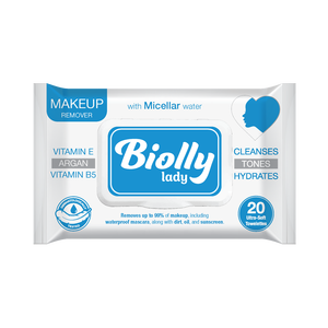 Lingettes humides Biolly 20 pièces - Micellaires - Product Image 1