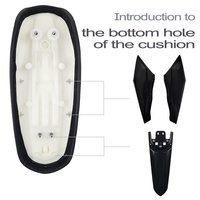 LINGQI RACING Aile latérale arrière pour garde-boue arrière de deuxième génération plus longue adaptée à Sur Ron Light Bee Aile latérale modifiée pour SURRON