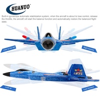 Avion télécommandé Raptor 2.4Ghz 6 axes Gyro avec bande lumineuse pour enfants, avion RC, jouet F-22