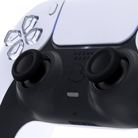 EXtremeRate Vente flash Manettes analogiques de remplacement noires pour manette PS4 PS5