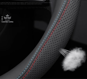 Coprivolante in pelle ultrasottile a forma di D antiscivolo per tutta la stagione traspirante traspirante universale per <span class=keywords><strong>auto</strong></span> <span class=keywords><strong>da</strong></span> uomo <span class=keywords><strong>donna</strong></span> - Product Image 5