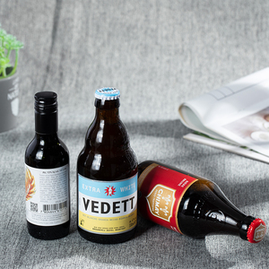 Customized Bottle Drink Adhesive <strong>Labels</strong> Waterproof Wine Red Wine Glass Bottle logo Sticker Batch Customization - Product Image 4