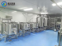 Ensemble complet de ligne de production de lait pasteurisé et de yaourt, type cuve de fermentation pasteurisatrice, pour usine laitière moyenne de ranch