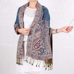 HANO <span class=keywords><strong>2023</strong></span> mujeres Paisley <span class=keywords><strong>Egipto</strong></span> Pashmina bufanda al por mayor - Product Image 6