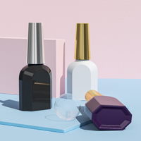 Flacon de vernis à ongles dégradé de 7 ml, nouveau design, vide, pour gel de construction semi-permanent, emballage en verre