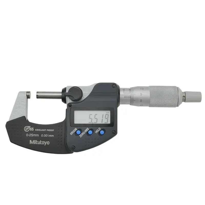 Mitutoyo mikrometer Digital portabel, instrumen pengukur asal Jepang presisi tinggi 293-240-30