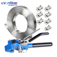 Bande de cerclage flexible en acier inoxydable 1/2 po x 3/4 po SS201 SS304 SS316 pour câbles, tuyaux et raccords de lignes de fibre optique Unionfiber Henan