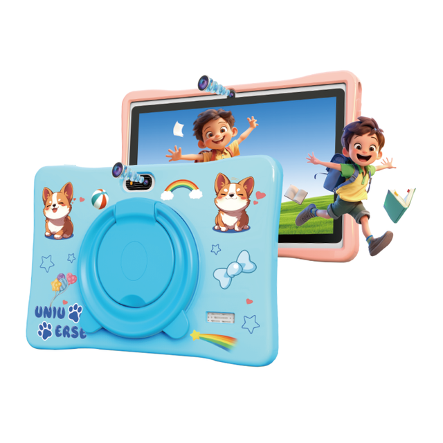 "7 Inch Kids Tablet with Android 14, 16GB ROM+1TB RAM, and Octa-Core Processor for Children's Learning"