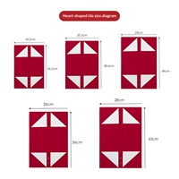 Boîte cadeau pliable magnétique à ouverture en forme de cœur avec papier spécial et nœud en ruban pour la Saint-Valentin
