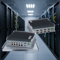Komputer Industri Embedded Qiyang dengan CPU I3/i5/i7, Sistem Linux/Windows/UB, Kotak Mini Kontrol Industri Tanpa Kipas dari Paduan Aluminium