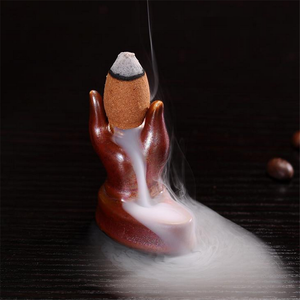 Buddhism Hand Backflow Incense Burner For Home Decor - Product Image 5