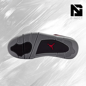 Air <span class=keywords><strong>Jordan</strong></span> <span class=keywords><strong>4</strong></span> Retro GS 'Toro Bravo' 2026 Rojo Negro, Zapatos de Baloncesto con Cordones, Forro de Malla y Cuero Transpirable, Zapatillas Deportivas para Niños - Product Image 5