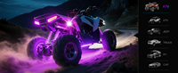 Luces LED RGB de Neón de Alto Brillo para Rocas, Kit de Iluminación Exterior para Automóviles, Impermeable IP65, con Control por Aplicación, Venta al por Mayor