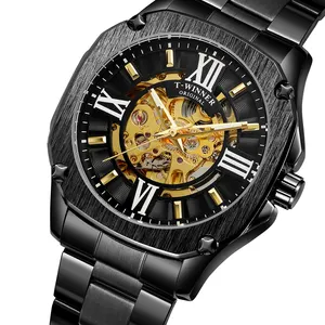 Heren Horloges Top Brand Luxe Waterdichte Sport Casual Winnaar 8414 Quartz Horloge Mannen