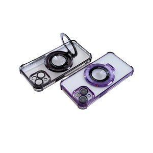 Nouveaux produits étui de téléphone avec anneau béquille pour Charge magnétique sans fil <span class=keywords><strong>iPhone</strong></span> 15 Pro Max <span class=keywords><strong>14</strong></span> 13 12 couverture avec protecteur d'objectif - Product Image 1