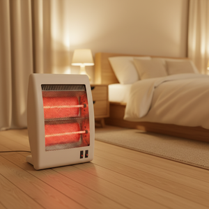 Calentador Eléctrico Infrarrojo Portátil de Tamaño Pequeño, 800W, Tubos de Cuarzo de Vidrio, 2 Ajustes de Calor, Interruptor de Seguridad Antivuelco, Certificado CE/ROHS - Product Image 3