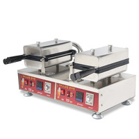 Machine à gaufres Taiyaki électrique en forme de poisson Jinchin, plaque personnalisée, revêtement antiadhésif, 2 par lot, haute puissance 3120W, 0-300°C