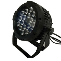 Projecteur led imperméable rgbwa uv 18w 6 en 1 18 pièces, plate ip65, éclairage à domicile pour l'extérieur silencieux