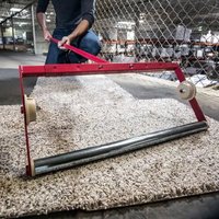 Distributeur de film de protection pour tapis JH-Mech, facile à charger, réglable, largeur 24 à 36 pouces, en métal rouge