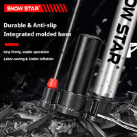 Steel Foot Rest Style Portable Bicycle Hand Pump High Pressure Floor Pump for Bike Accessories
