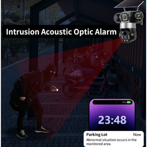 V380pro ngoài trời 4K IP năng lượng mặt trời Powered Pin 3 màn hình ai tầm nhìn ban đêm của con người CMOS zoom quang học 10x ba ống kính máy ảnh - Product Image 5