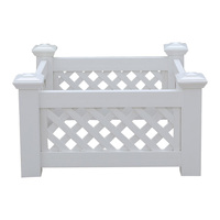 Boîte de jardin urbaine en PVC, facile à assembler, plantation carrée, fleurs, rectangulaire surélevé, bac à raboteuse, boîtes d'extérieur, pièces