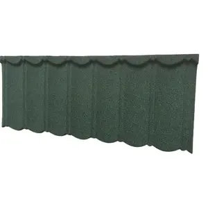 Low Pitch Roof Tile Stone Coated Metal Roof Tile Colorful Stone Coated Roof Tiles Bond Type Metal