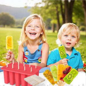 Moule à crème glacée en silicone durable 6/10/12 trous Popsicle Stick fait maison facile à libérer <span class=keywords><strong>KonBo</strong></span> 1-3L Capacité manuelle - Product Image 6