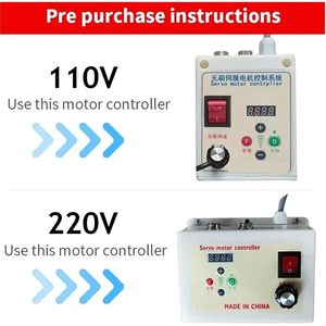 Yrdizixt ชุดมอเตอร์เซอร์โวไร้แปรงถ่าน500W AC 220V ปรับความเร็วได้สำหรับเครื่องจักรกลึงจักรเย็บผ้า - Product Image 5