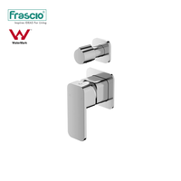 Frascio Filigrane Laiton Chaud Froid Robinet Mitigeur Bain-Douche avec Inverseur Finition Polie Mitigeur Douche Dissimulée