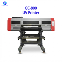 Printer UV GC-800 Roll to Roll Format Besar dengan 4 Buah Printhead Epson I3200 Sistem Pengeringan UV Berpendingin Air