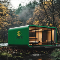 CASA Cabine flottante en bois de style chinois Conteneur d'expédition pour Villa Bureau Résidentiel Salle de sport Salle de bain Café