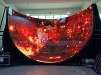 Pantalla LED Flexible Delgada para Interiores, Pantalla LED Curva Suave para Vestíbulo de Hotel, Pantalla Creativa para Fondo
