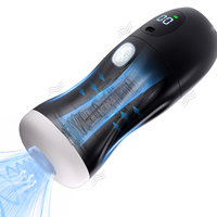 Neuer Hochwertiger Männlicher Masturbator 9-Frequenz-Vibration 9-Frequenz-Saugen, Sprachausgabe Heizfunktion Integriertes Sexspielzeug LED-Anzeige