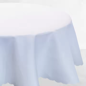 2025 New Arrival 100% Polyester Biểu Tượng Tùy Chỉnh Kích Thước Màu Rắn Khách Sạn Khăn Trải Bàn Đảng Trang Trí Đám Cưới Dệt Vòng Khăn Trải Bàn - Product Image 3