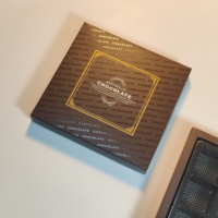 Boîte de papier cadeau Pralines de type à clapet Boîte d'affichage de barre de chocolat avec insert