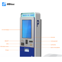 Terminal de paiement de stationnement personnalisé avec écran tactile, acceptant les paiements en espèces et en pièces, avec fonction de reconnaissance de plaque d'immatriculation en option