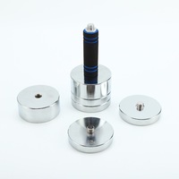 Haltères en acier inoxydable chromé électrolytique pour la remise en forme à domicile et la salle de sport, avec poids réglable