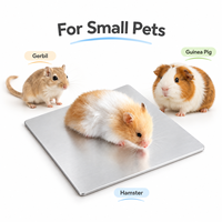 Tapis rafraîchissant en aluminium pour lapins et chinchillas, plaque de dissipation thermique pour petits animaux et hamsters