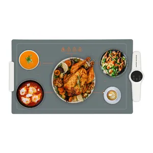 HCX-NCBGJ01 food insulation board silicone rubber food warming board 220W electric heating board foldable food warmer