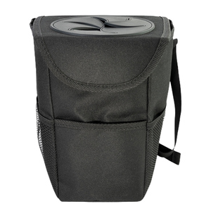 YOBO Car Trash Can with Lid Car Trash Bin Hanging Vehicle Garbage Car Trash Bin with Lid