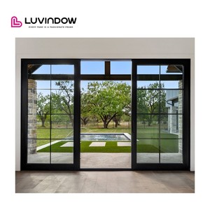 Luvindow <span class=keywords><strong>Porte</strong></span> <span class=keywords><strong>coulissante</strong></span> en alliage d'aluminium robuste pour jardin extérieur Balcon Façade intérieure RV Garage Car Beauty Shop & Store - Product Image 3